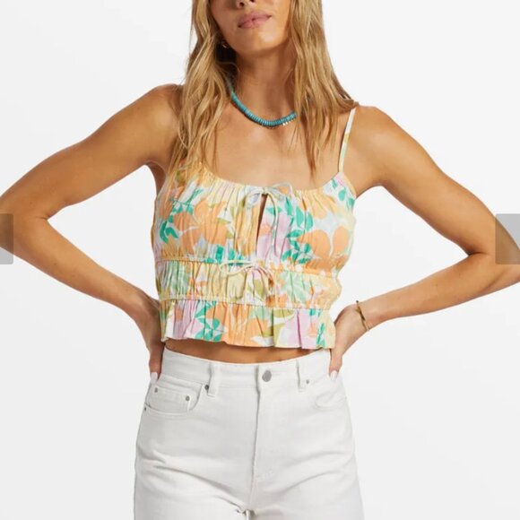 Billabong Sunkissed Cropped Cami Top - Picture 2 of 10